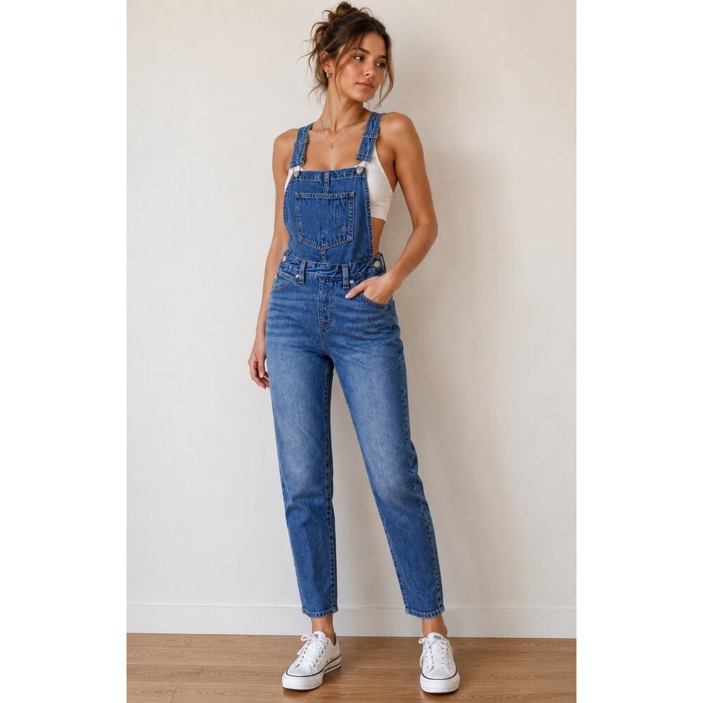 Levi’s Premium XS Denim Overalls Waterless Skinny Y2K Adjustable Straps